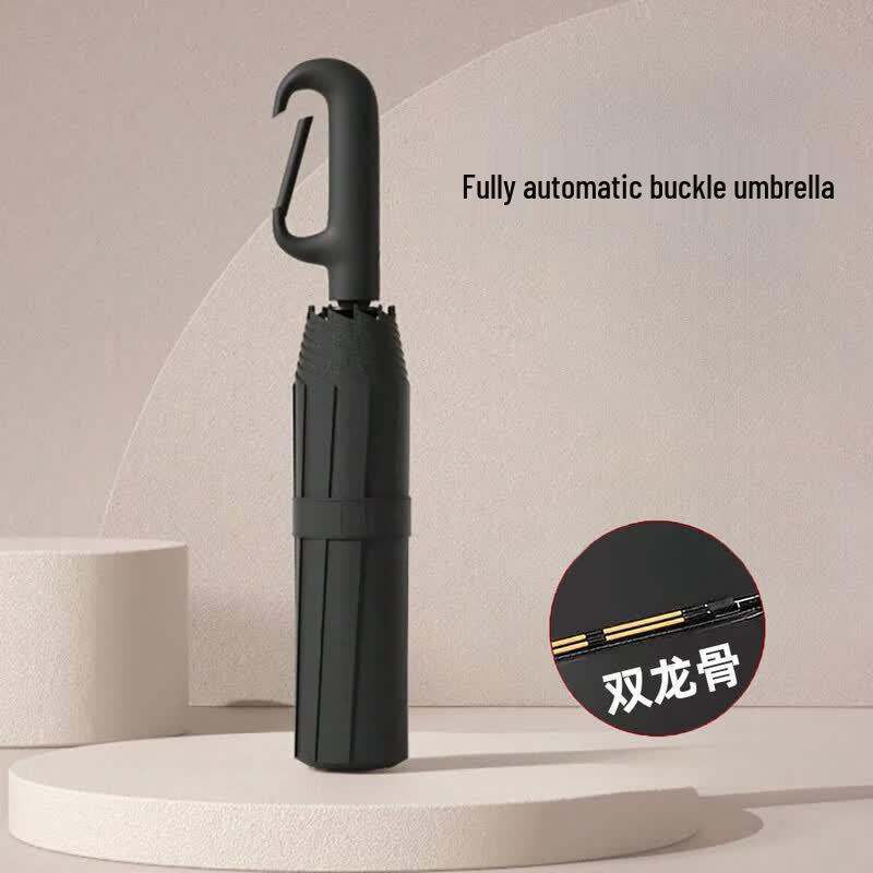 Minshzee Automatic Folding Sun  Rain Umbrella 10-rib Automatic