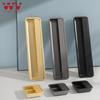 WV Hidden Handle Black Gold Embedded Handle Zinc Alloy Door Invisible Cabinet Handle Recessed Pulls Knob Furniture Hardware
