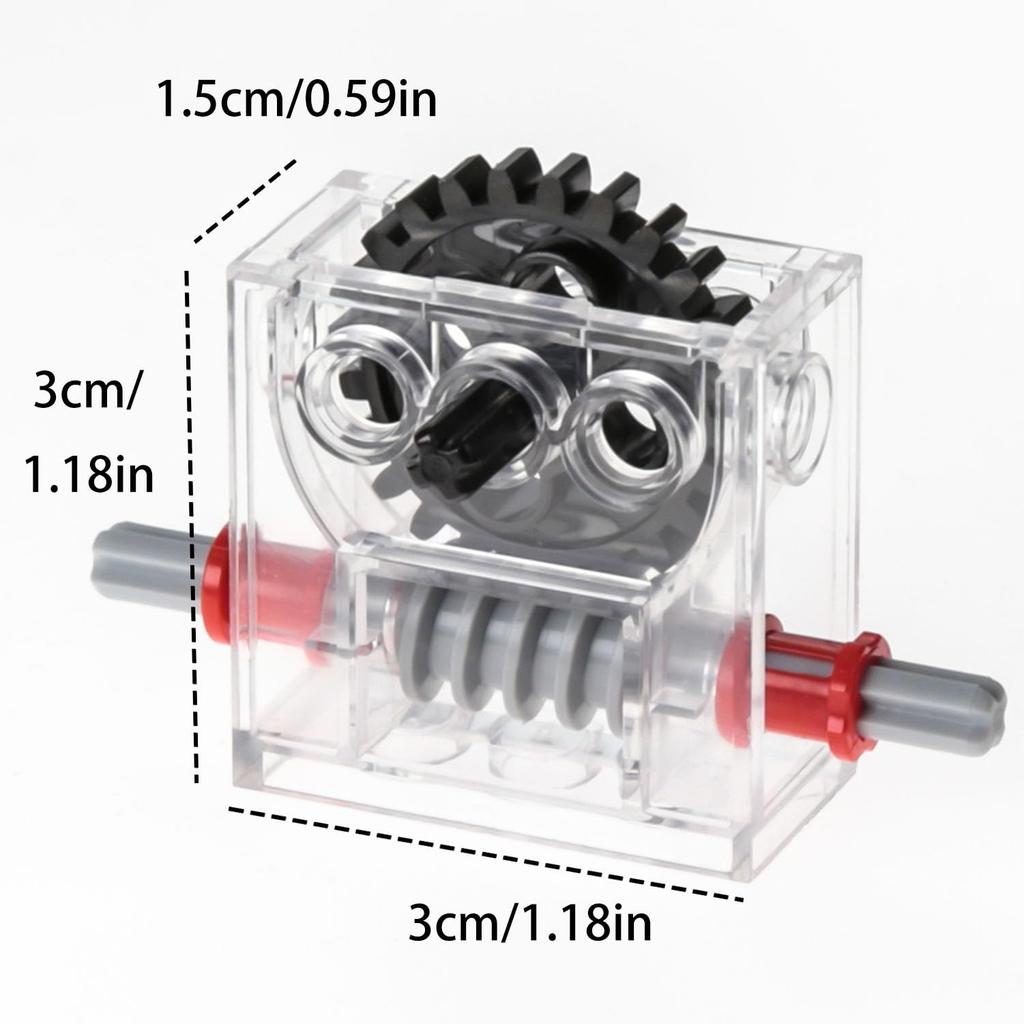 BrickBounty 3pcs 6588 Gearbox Technical Parts Power Functions Pre-Assembled STEM Building Blocks MOC Buggy Sports Car