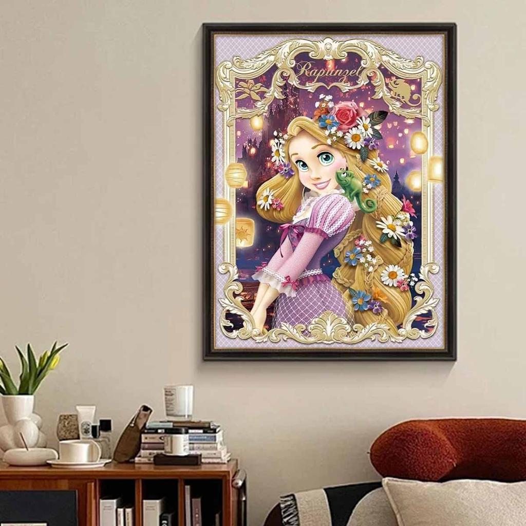 5D Diy Diamond Painting The Princess and The Little Animals Full Drill Rhinestones Mosaic Embroidery Handmade Products Home Decor Gift