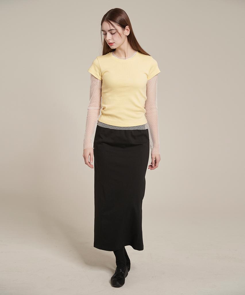 Iteoneolmomeonteu Basic Milano T-Shirt _ Yellow