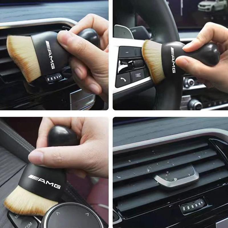 Car Interior Cleaning Tool Dashboard Air Outlet Soft Brush Caps For Mercedes Benz GLC63 GLC43 GLC250 GLC300 X253 C253 W253 S W21