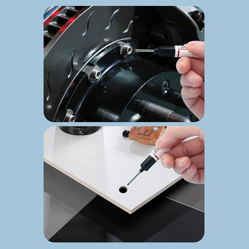 10ks/sada 20 mm Hluboký otvor s dlouhým hrotem Permanentní popisovače pro kovové perforační pero Vodotěsná koupelna Dřevoobráběcí dekorace