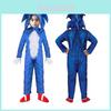 Sonic The Hedgehog Kinder Deluxe Kostüm Jumpsuit für Halloween Cosplay