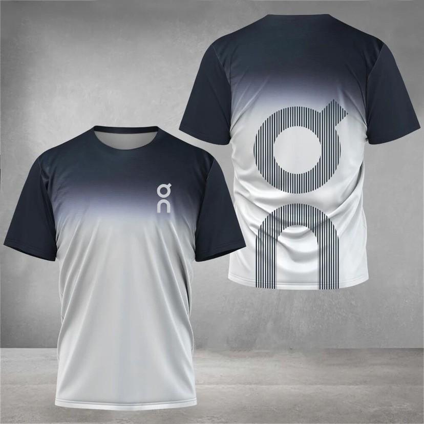 Summer Round Neck 3D Print Top Outdoor Fitness Sportswear Fashionable Casual Quick-drying Short Sleeved Men's T-shirts