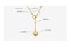 Elegant Heart Pendant Necklace with Natural Freshwater Pearl and Clavicle Chain