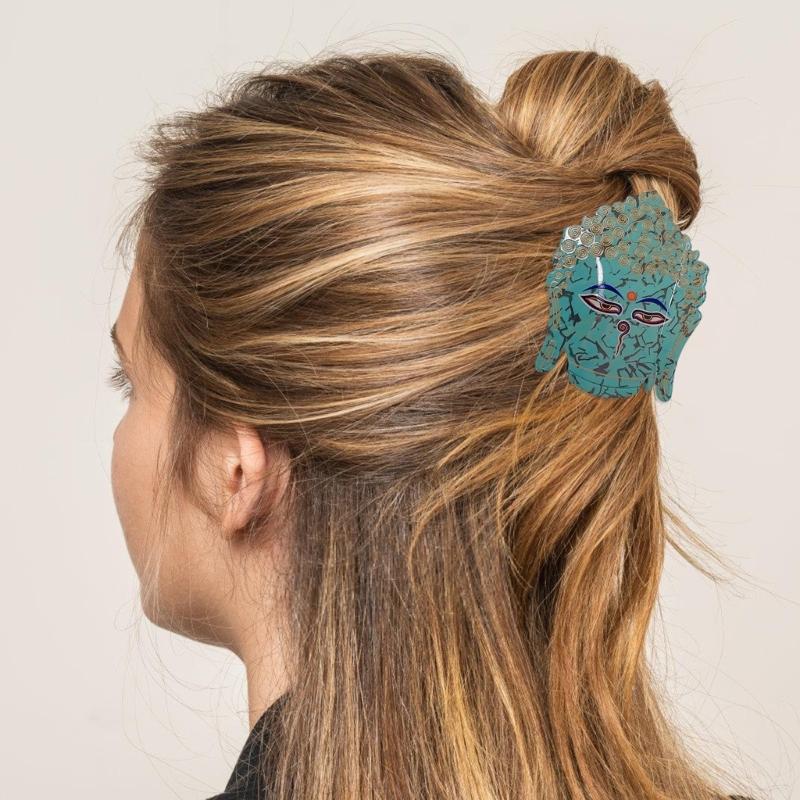 Acetate Pharaoh Hair Claw Clip with Egyptian Lookings Nonslip Claw Clip For Women Cultural Event Gathering