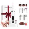 Portable Rechargeable Nail Grinder & Polisher Set - 1.8W Pen-Style Tool for Manicure & Dead Skin Removal
