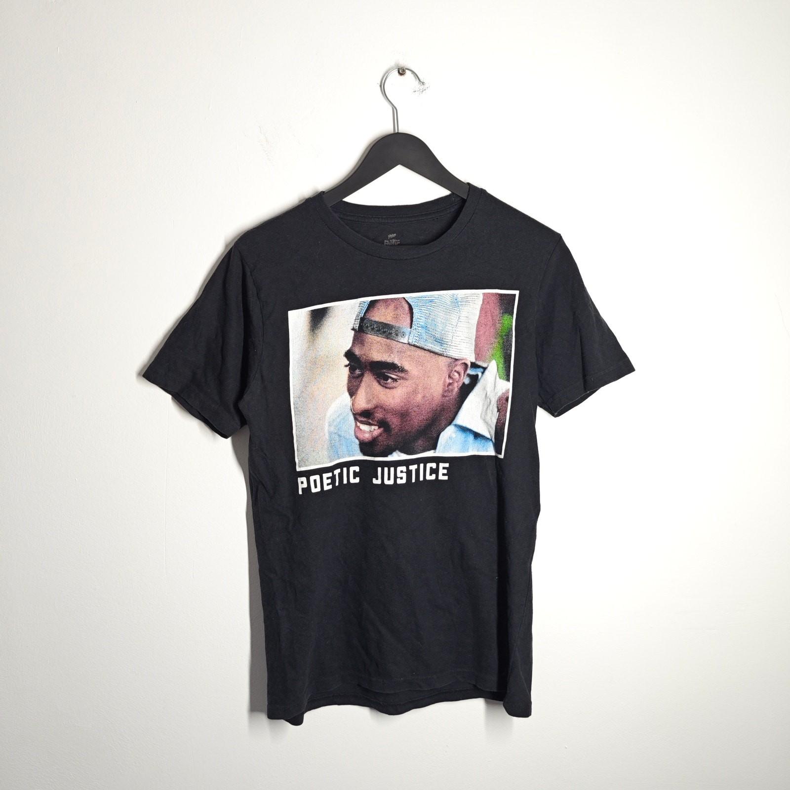 Poetic Justice T-Shirt Black Mens Small Graphic Print Band Tee XL