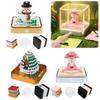 Tear-Away 3D Paper Art Notepad with Lights Tear-Away Paper Sculpture Art Calendar for Christmas Birthday Anniversaries