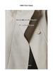 Rongtai Women's Tencel Drapey Trench Coat - Spring 2025 Collection, British Style with Tie-Waist and Stand Collar