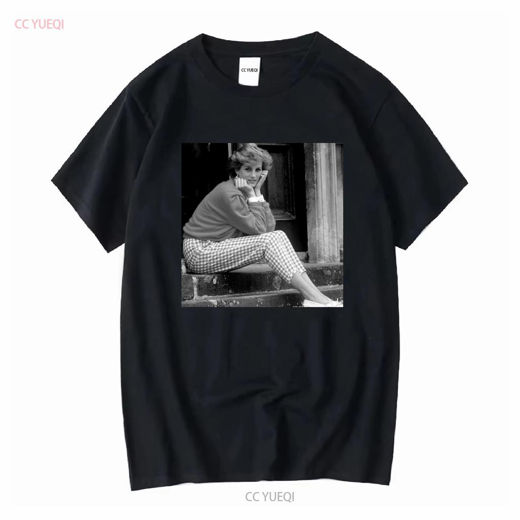 Maglietta Vintage Principessa Diana del Galles Tutte le Taglie Lavaggio Vintage Moda Grafica Comoda Uomo Streetwear Casual Versatile