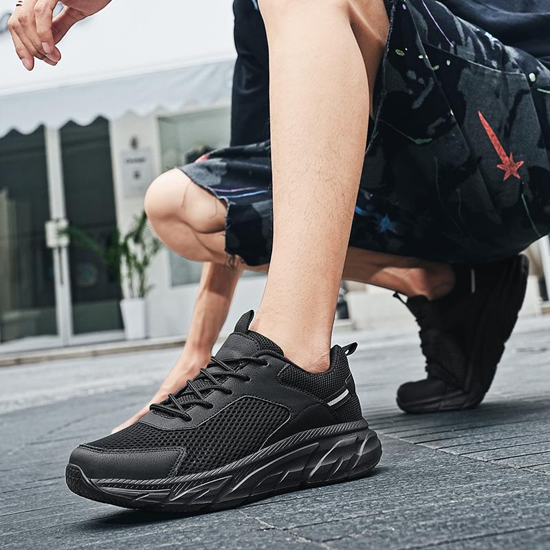 38-48 Summer Men's Sports Shoes Breathable Casual Shoes Flying Weaving Outdoor Running Shoes