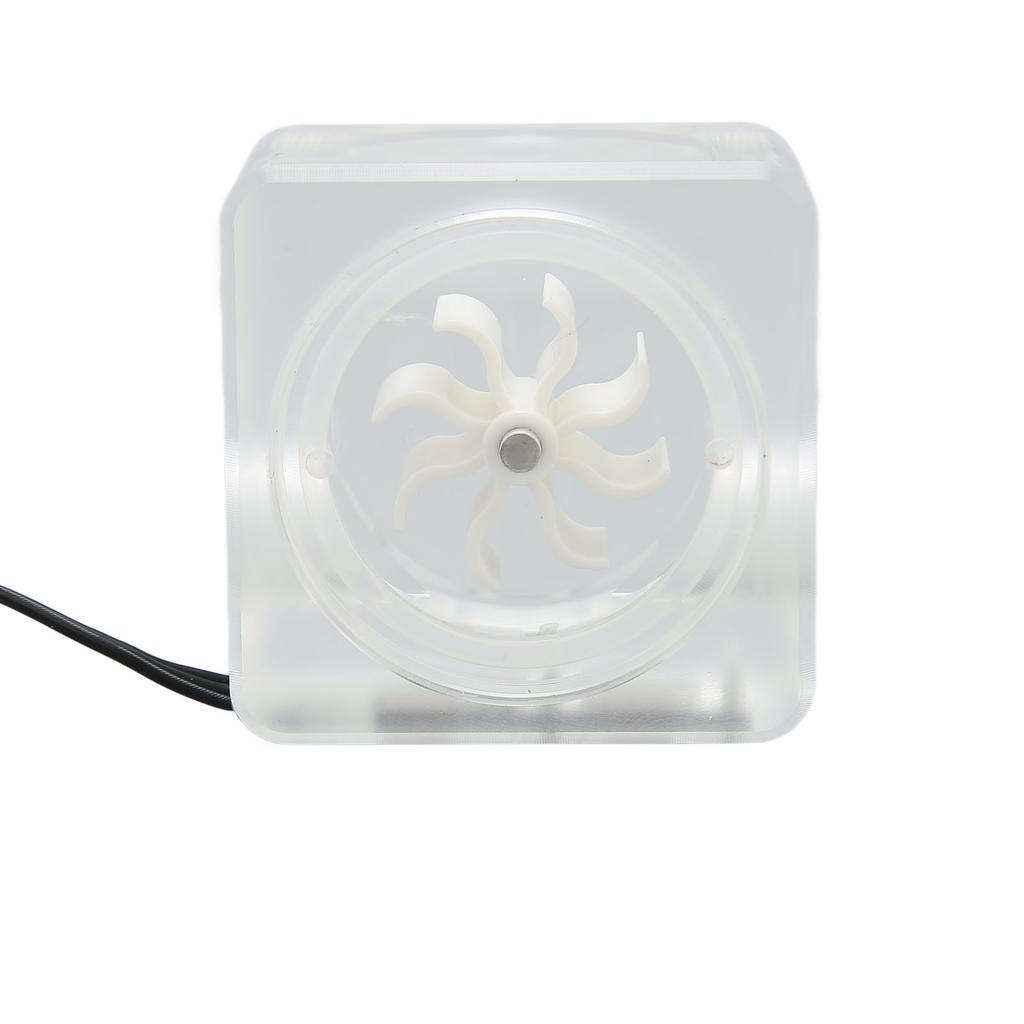 Water Cooling   Meter G1Celsius4 Thread 8 Impeller 3 Way   Acrylic Revolving Speed Meter for Computer