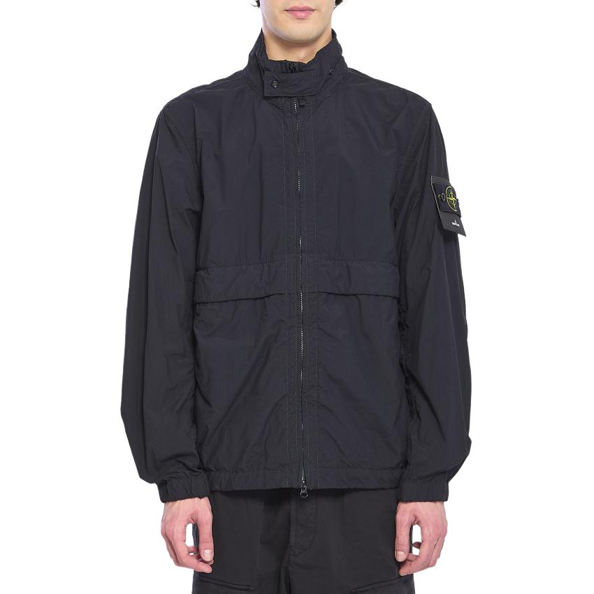 Stone Island Men's High Neck Badge Patch Long Sleeve Jacket Jackets L1s154100056s0345-V0029 Cm