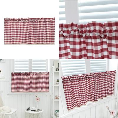 Lace Cotton Cafe Curtain Kitchen Valances, Window for Home