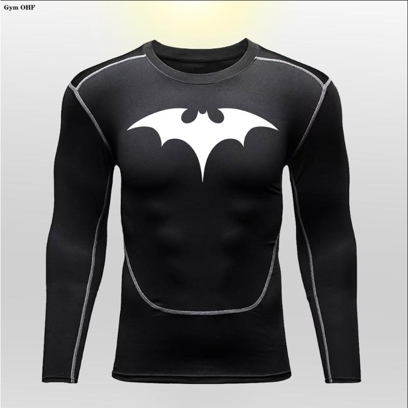 GYM Men's T Shirt Quick-drying Compression Shirts Jujitsu Boxing Top Training Sports Fitness Yoga Breathable Workout Undershirt