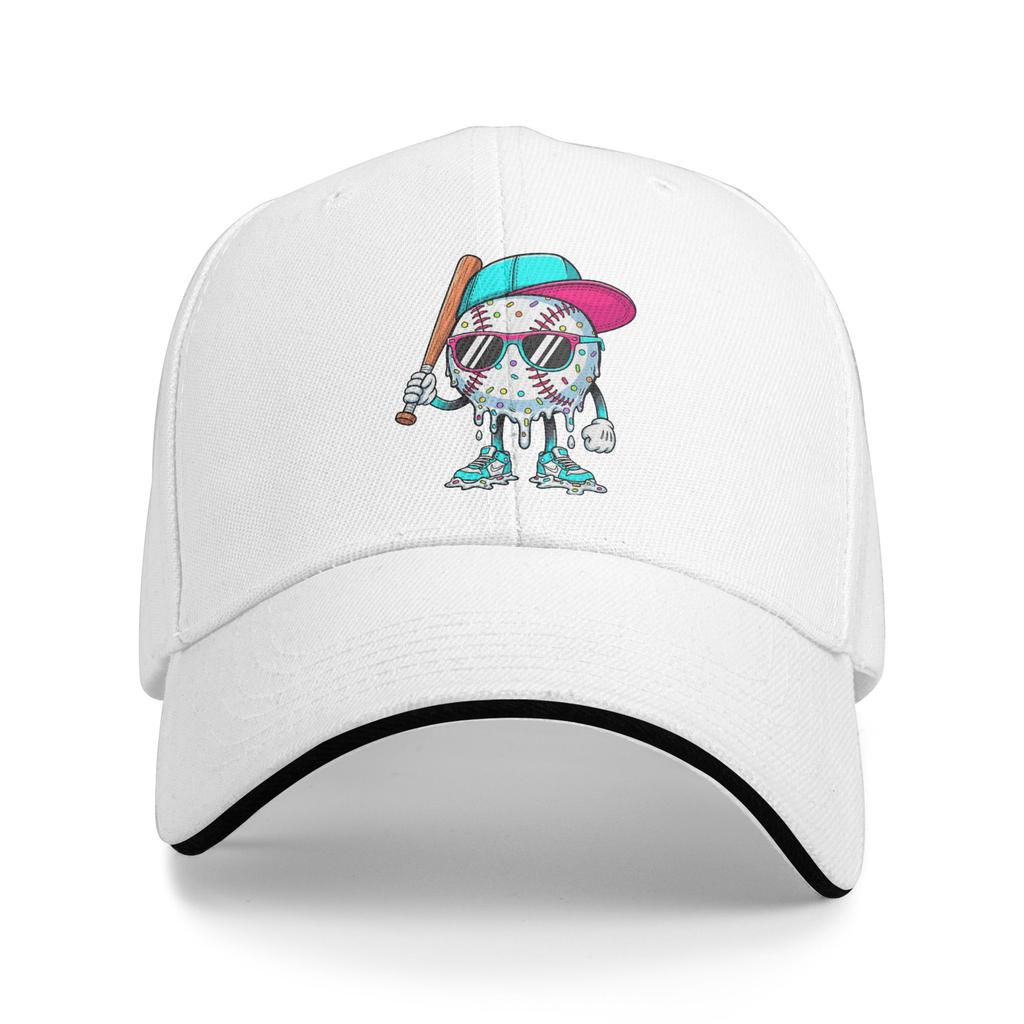 Baseball Lifestyle 101 Baseball Drip Icecream Casual Baseball Cap Fishing Hip Hop Hats Summer Sun Visor Men Trendy Baseball Caps