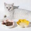Tigela Cerâmica Formato Pata de Gato para Gatos, Anti-Fadiga de Bigodes Tigela de Comida e Água para Gatinhos, Segura para Micro-ondas e Lava-louças Prato Largo e Baixo para Animais