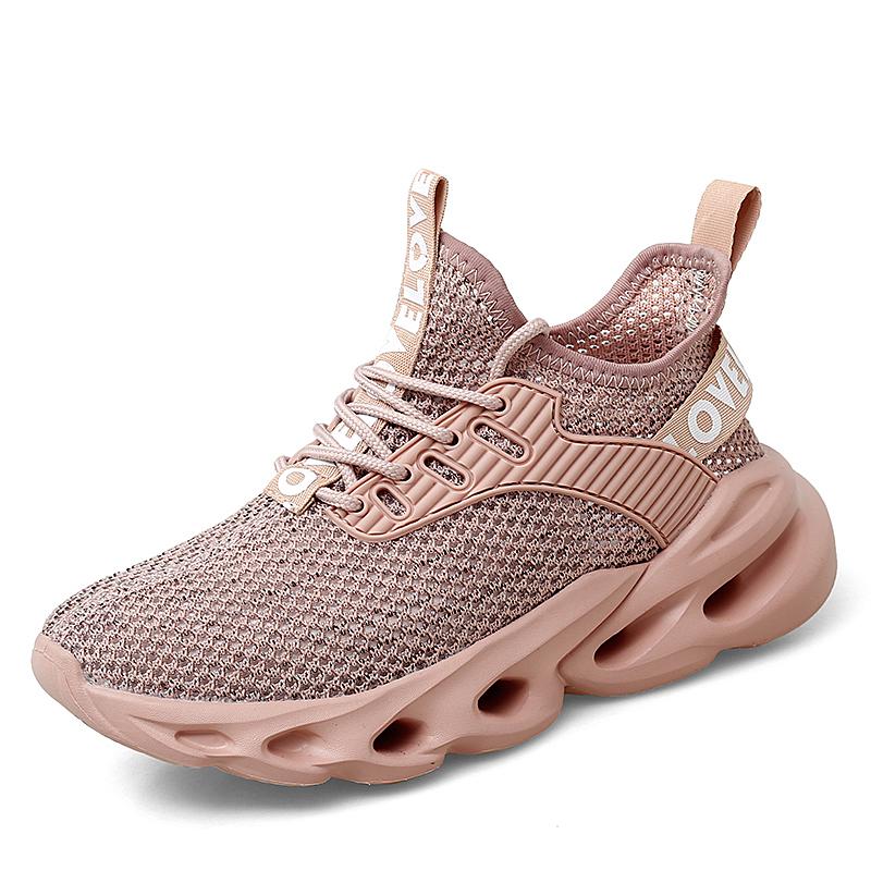 

2024 Женская спортивная обувь Модные кроссовки на платформе Женские весенне-зимние туфли на плоской подошве Кроссовки для бега Женские вулканизированные туфли Zapatos De Mujer 46 розовый