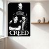 Creed Band Black & White Rock Music Metal Tin Sign Vintage Poster for Home Man Cave Bar Decor