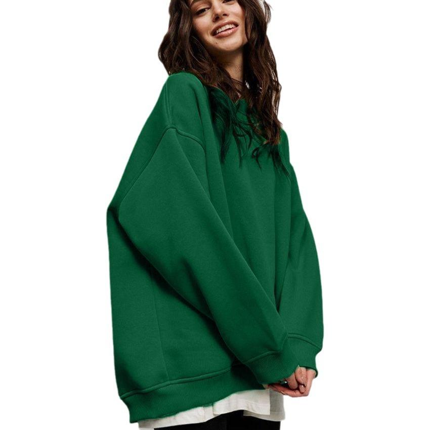 Women's Oversized Sweatshirts Crewneck Casual Lounge Spring Fall Outfits Basic Loose Fit Long Sleeve Pullover Tops for Women Soft Workout Sweatshirt