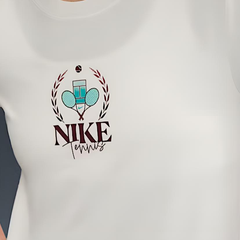 Nike Slam Round Neck Comfortable Slim Fit Short Sleeve T-Shirt Women Tops Light-Ivory HJ3817-110