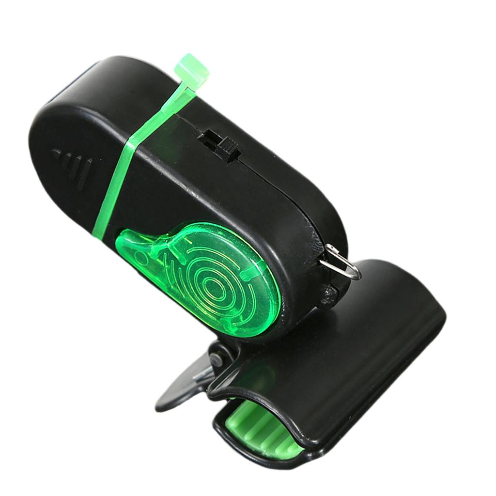 Wędkarski Alarm Brań Wielokątny Regulowany Elektroniczny Wskaźnik Alarmowy Wędkarski z Dźwiękiem i Światłem dla Większości Wędzisk