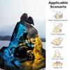 1pc Motorcycle Rider Flannel Blanket, Comfortable and Warm Blanket, for Camping Sofa Bed and Couch Office035