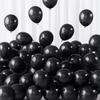 100 Stück Latexballons Schwarz Groß 30cm Geburtstag