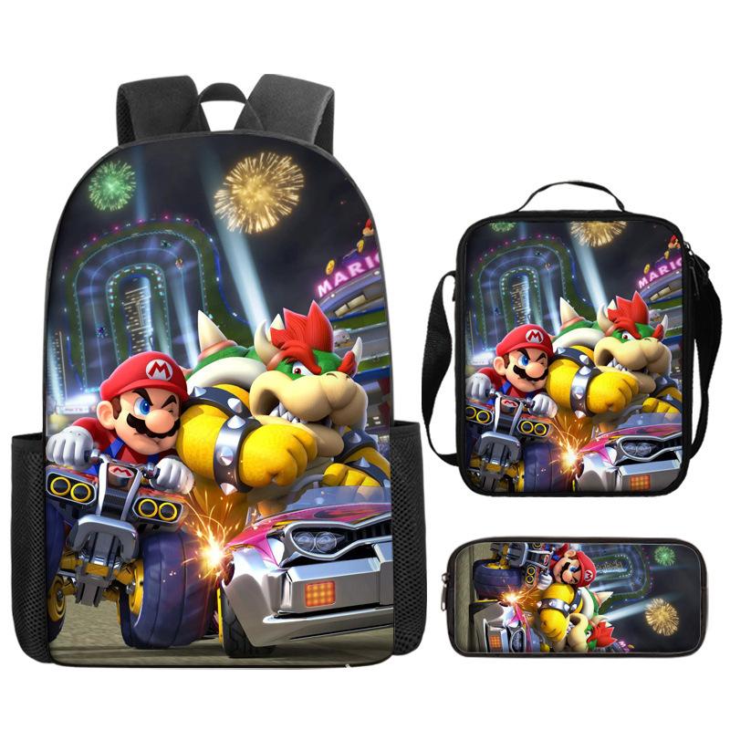 Super Elementary School Bag Cartoon Anime Backpack Mario Backpack Super Satchel