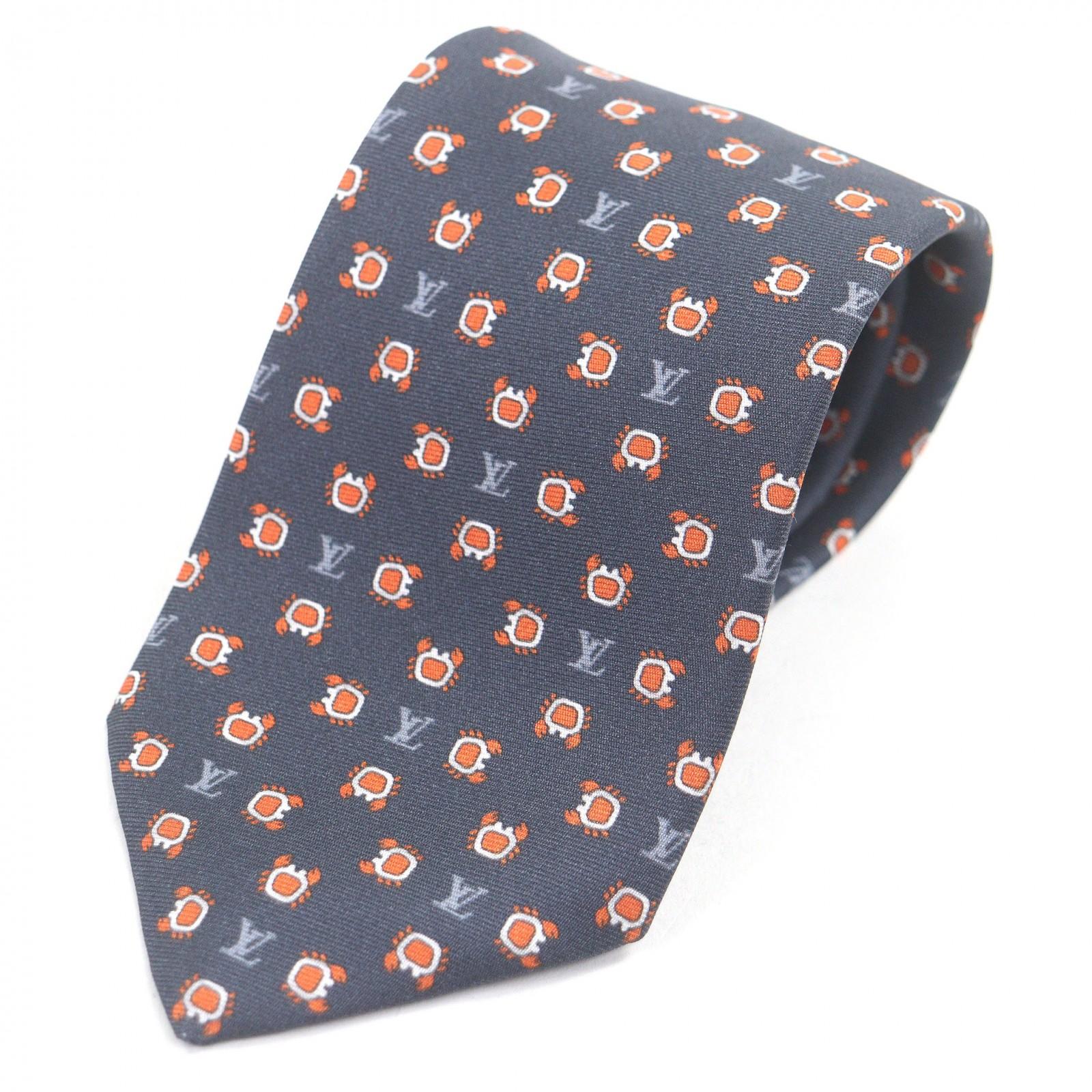 

Отличный галстук LOUIS VUITTON Cravate Monogram Club Navy шелковый мужской M94827 Б/у