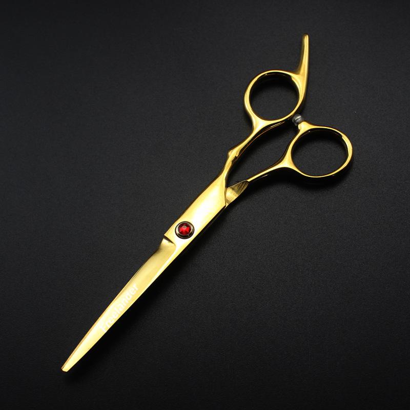 6.0 Inch Black New Professional Hairdressers Hair Scissors Japan 440C Barber Big Cutting Scissors Thinning Shears Hair Clipper