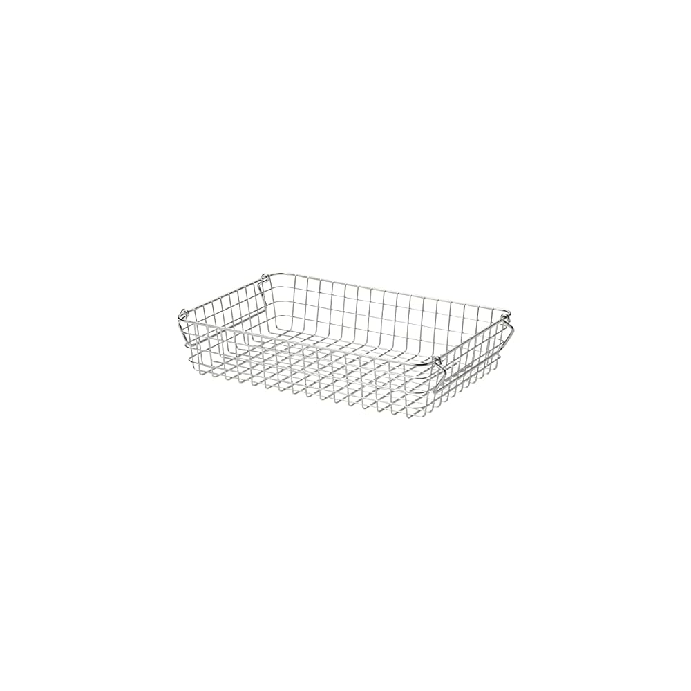 MUJI Stainless Steel Wire Basket 2, Approx. W37 x D26 x H8cm, 44831748, Gray