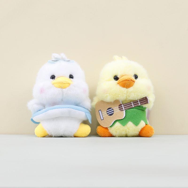 Animal Themed Plush Keychain Cute Pp Cotton Filling Bag Key Accessories Ring