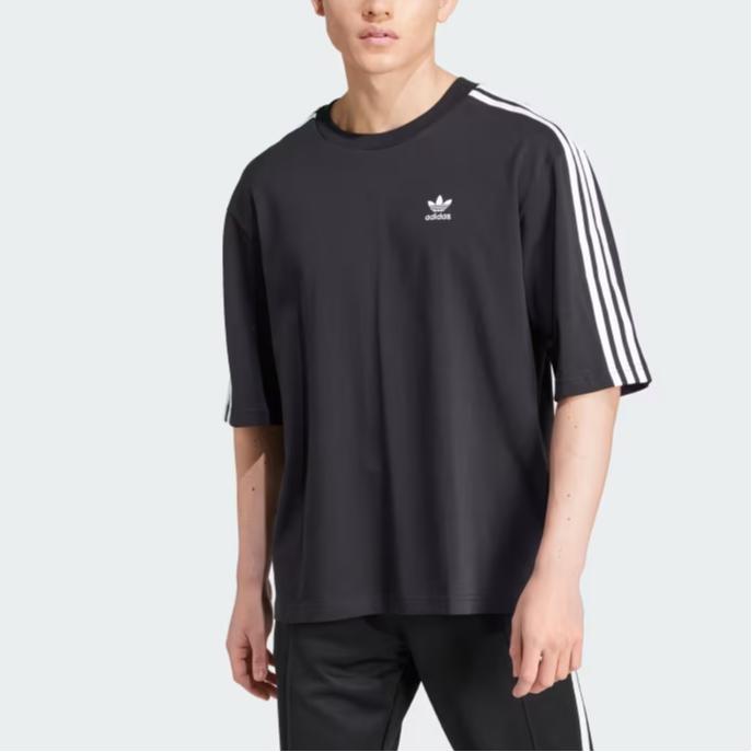 Adidas Adicolor Oversized Tričko Černé Pánské Streetwear IZ1832