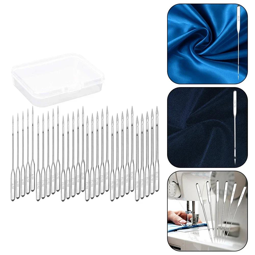 60pcs Sewing Machine Needles For Singer Brother Janome Varmax Sizes 65/9 75/11 80/12 90/14 100/16 110/18 Sewing Machine Supplies