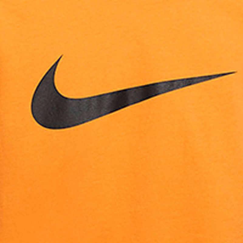 Nike T Shirts Men's Orange Crew Neck Moderate Straight Fit BV0628-833