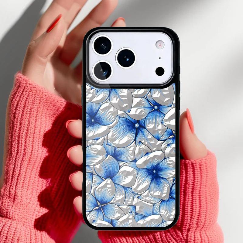 Flower Relief Phone Case for iPhone 17 16 15 14 13 Pro Max Back Cover for 12 11 Pro Coque