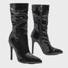 European and American Style Patent Leather Stiletto Over-the-Knee High Boots (10cm Heel)