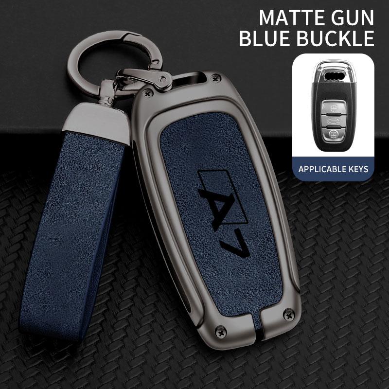 For A7 S7 4G Quattro 2015 2020 Remote Control Protector Car Accessories Fashion Zinc Alloy Car Key Cover Protective Case
