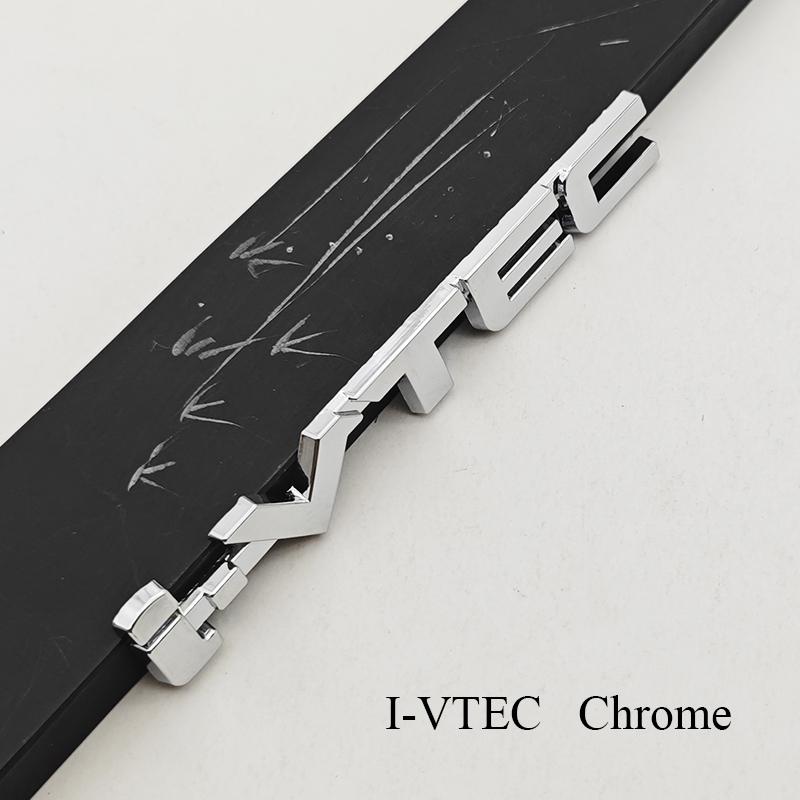 3D Metal Car Letters I VTEC Logo Rear Trunk Tail Badge Emblem Decals For Honda Civic Accord Jazz VEZEL Auto Sticker Accessories