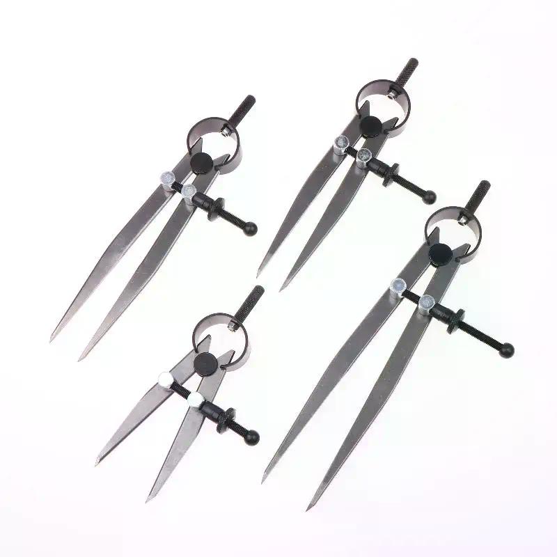 1 Piece Adjustable Compasses Gauges Leathercraft Line Marking Gauge Wing Divider Rotating Scratch Gauge Handcraft Leather Tool