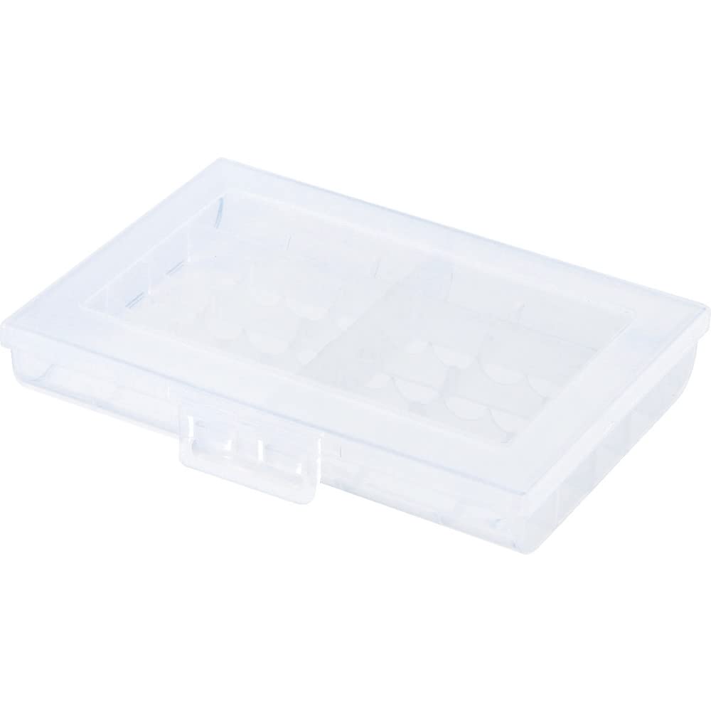 SANWA SUPPLY Battery Compatible with AA and AAA Case, Sizes, Clear, DG-BT5C