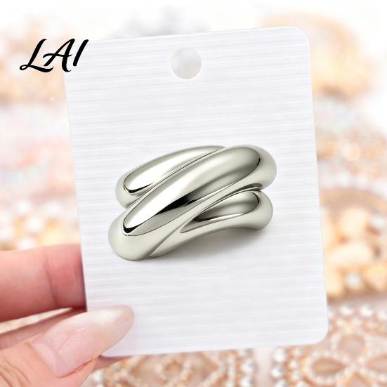 Bag Decoration for Men Arched Brooch Pin Minimalist Women, Golden Silver Alloy Lapel Clothing