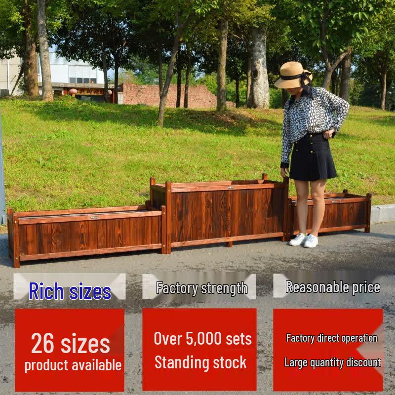 Devolodo Anti-corrosion Wooden Planter Box