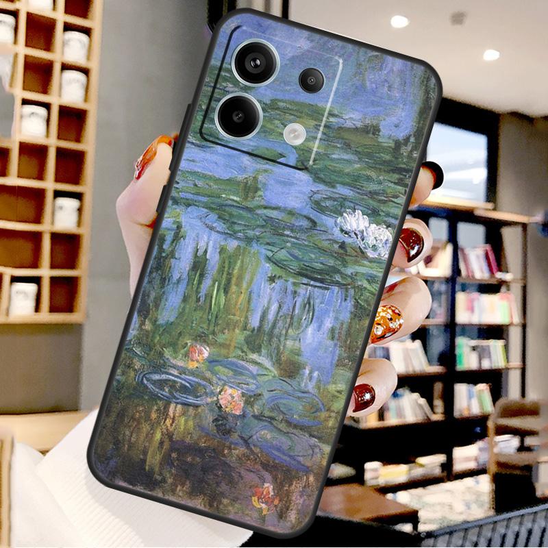 

Claude Monet Garden Lotus For Xiaomi Redmi Note 14 Pro 13 12 11 9 10 15 Pro Plus Case For Redmi 15 15C 14C 10C 12C 13C Redmi 10
