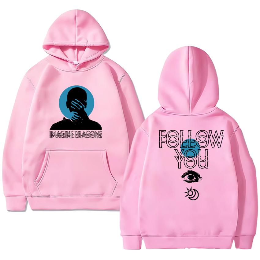 Imagine Dragons Follow You Song Double Sided Printed Streetwear Unisex Harajuku Fashion Hoodie Men Women Casual Fleece Pullovers