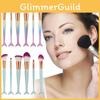 Portable 6 7 10 Piece Mermaid Tail Makeup Brush Set In Vibrant Colors For Easy Beauty Routine