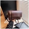 Crossbody bag neutral soft leather woven small square bag tofu bag niche design single shoulder women's bag